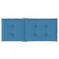 Preview: Hochlehner-Auflagen 4 Stk. Melange Blau 120x50x4 cm Stoff