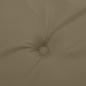 Preview: Niedriglehner-Auflagen 4 Stk. Melange Taupe 100x50x4 cm Stoff