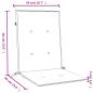 Preview: Niedriglehner-Auflagen 4 Stk. Melange Taupe 100x50x4 cm Stoff
