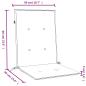 Preview: Niedriglehner-Auflagen 4 Stk. Melange Taupe 100x50x4 cm Stoff