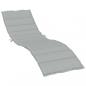 Preview: Sonnenliegen-Auflage Melange Hellgrau 200x50x4 cm Stoff