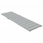 Preview: Sonnenliegen-Auflage Melange Hellgrau 200x50x4 cm Stoff