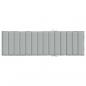 Preview: Sonnenliegen-Auflage Melange Hellgrau 200x50x4 cm Stoff