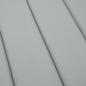 Preview: Sonnenliegen-Auflage Melange Hellgrau 200x50x4 cm Stoff