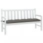Preview: ARDEBO.de - Gartenbank-Auflage Melange Dunkelgrau 150x50x7 cm Stoff