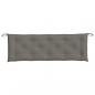 Preview: Gartenbank-Auflage Melange Dunkelgrau 150x50x7 cm Stoff