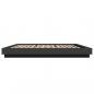 Preview: Bettgestell mit LED Schwarz 200x200 cm Holzwerkstoff