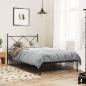 Preview: Bettgestell mit Kopfteil Metall Schwarz 100x200 cm