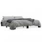 Preview: Bettgestell Schwarz 200x200 cm Holzwerkstoff und Metall