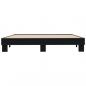 Preview: Bettgestell Schwarz 180x200 cm Holzwerkstoff und Metall