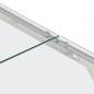 Preview: Couchtisch Silbern Edelstahl und Hartglas