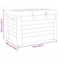 Preview: Outdoor-Kissenbox Anthrazit 73x50,5x46,5 cm Polypropylen