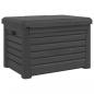 Preview: Outdoor-Kissenbox Anthrazit 73x50,5x46,5 cm Polypropylen