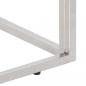 Preview: Konsolentisch Silbern Edelstahl und Hartglas