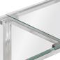Preview: Konsolentisch Silbern Edelstahl und Hartglas