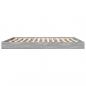 Preview: Bettgestell Grau Sonoma 200x200 cm Holzwerkstoff