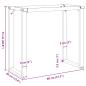 Preview: Esstisch-Gestell in O-Form 80x40x73 cm Gusseisen