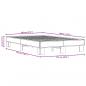 Preview: Bettgestell Schwarz 120x190 cm Holzwerkstoff und Metall