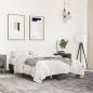 Preview: ARDEBO.de - Bettgestell Braun Eichen-Optik 120x200 cm Holzwerkstoff Metall