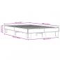 Preview: Bettgestell Braun Eichen-Optik 120x200 cm Holzwerkstoff Metall