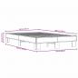Preview: Bettgestell Braun Eichen-Optik 120x200 cm Holzwerkstoff Metall