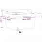 Preview: Ausgussbecken Wandmontage Grau 50x35x24 cm Harz
