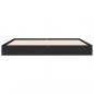 Preview: Bettgestell Schwarz 150x200 cm Holzwerkstoff