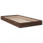 Preview: Bettgestell Braun Eichen-Optik 100x200 cm Holzwerkstoff
