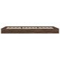 Preview: Bettgestell Braun Eichen-Optik 75x190 cm Holzwerkstoff