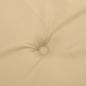 Preview: Gartenbank-Auflagen 2 Stk. Melange Beige 200x50x7 cm Stoff