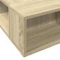 Preview: Bettgestell Sonoma-Eiche 200x200 cm Holzwerkstoff