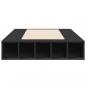 Preview: Bettgestell Schwarz 75x190 cm Holzwerkstoff