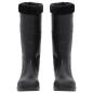 Preview: Gummistiefel mit Herausnehmbarem Innenfutter Schwarz Gr. 43 PVC