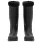 Preview: Gummistiefel mit Herausnehmbarem Innenfutter Schwarz Gr. 43 PVC