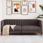 Preview: ARDEBO.de - Sofa 2-Sitzer Dunkelbraun Stoff
