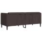 Preview: Sofa 2-Sitzer Dunkelbraun Stoff