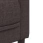 Preview: Sofa 2-Sitzer Dunkelbraun Stoff