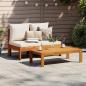 Preview: Gartensofa ohne Armlehnen mit Kissen 2-Sitzer Massivholz Akazie