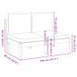 Preview: Gartensofa ohne Armlehnen mit Kissen 2-Sitzer Massivholz Akazie