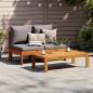 Preview: Gartensofa ohne Armlehnen mit Kissen 2-Sitzer Massivholz Akazie