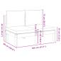 Preview: Gartensofa ohne Armlehnen mit Kissen 2-Sitzer Massivholz Akazie