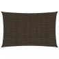 Preview: ARDEBO.de - Sonnensegel 160 g/m² Braun 5x7 m HDPE  