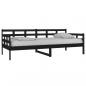 Preview: Tagesbett Schwarz Massivholz Kiefer 90x200 cm