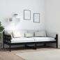 Preview: Tagesbett Schwarz Massivholz Kiefer 90x200 cm