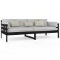 Preview: Tagesbett Schwarz Massivholz Kiefer 90x200 cm