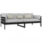 Preview: Tagesbett Schwarz Massivholz Kiefer 90x200 cm