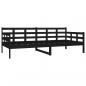 Preview: Tagesbett Schwarz Massivholz Kiefer 90x200 cm