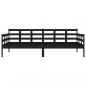 Preview: Tagesbett Schwarz Massivholz Kiefer 90x200 cm