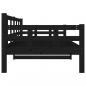 Preview: Tagesbett Schwarz Massivholz Kiefer 90x200 cm