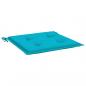 Preview: Gartenstuhl-Kissen 4 Stk. Türkis 40x40x3 cm Stoff